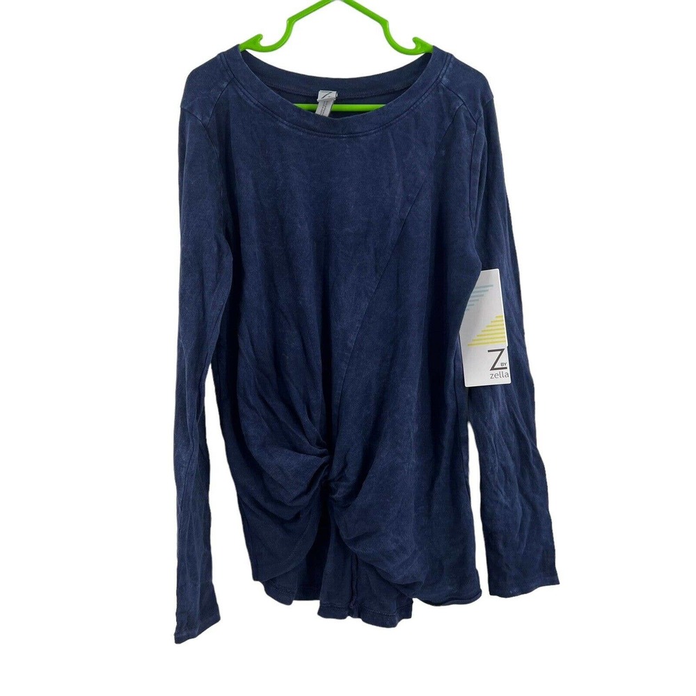 Zella Girl Long Sleeve‎ Knot Front Tee Medium 8/10 New